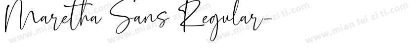Maretha Sans Regular字体转换